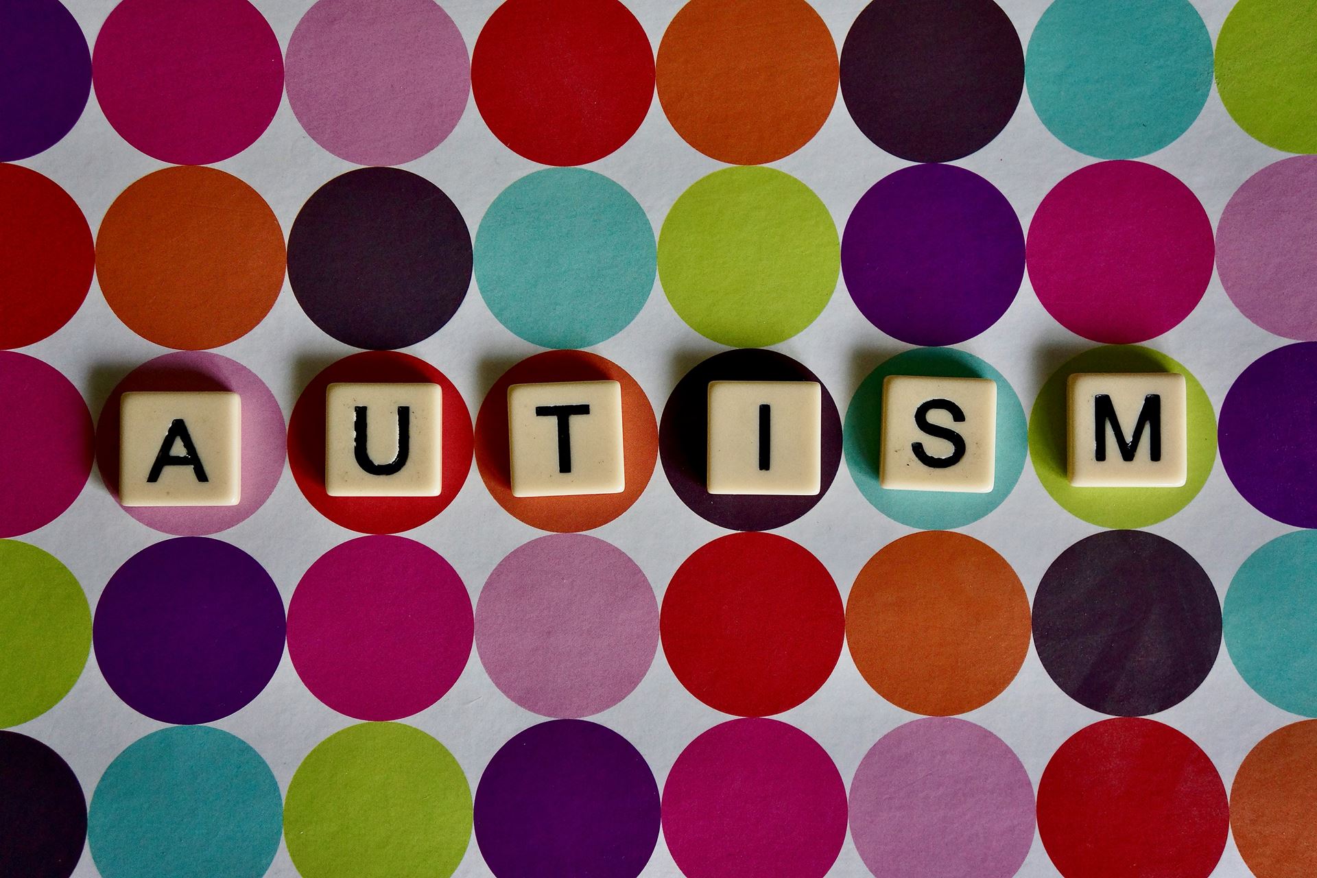 scrabble tiles spelling autism